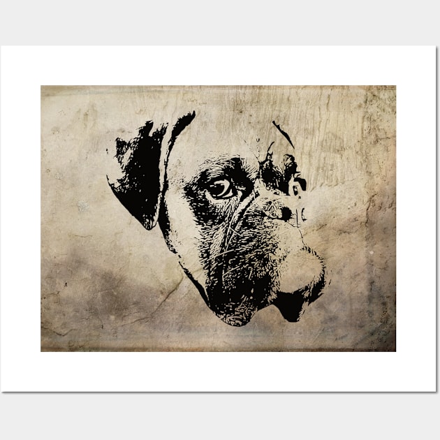 Boxer Dog Wall Art by DoggyStyles